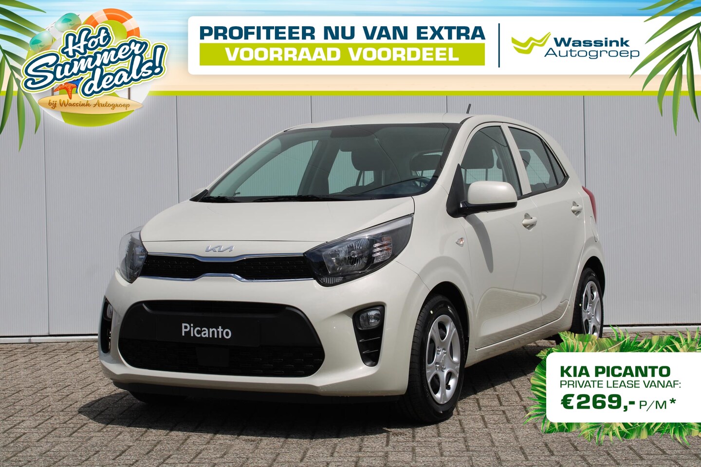 Kia Picanto - 1.0 DPi 67pk 4-zits ComfortLine | Cruise control | DAB | Airco | Direct leverbaar | Rijkla - AutoWereld.nl