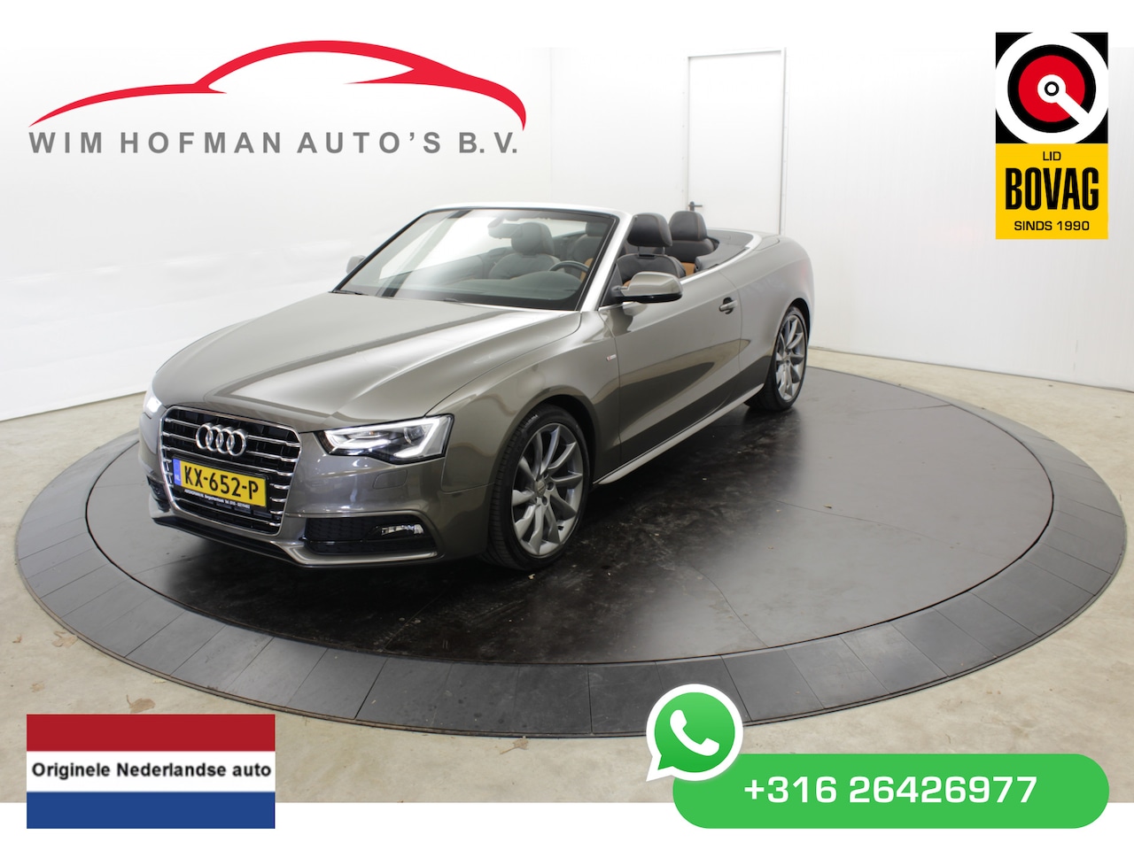 Audi A5 Cabriolet - 1.8 TFSI 2x S-Line Vol Leer Camera Navi PDC Cruise NL Auto - AutoWereld.nl