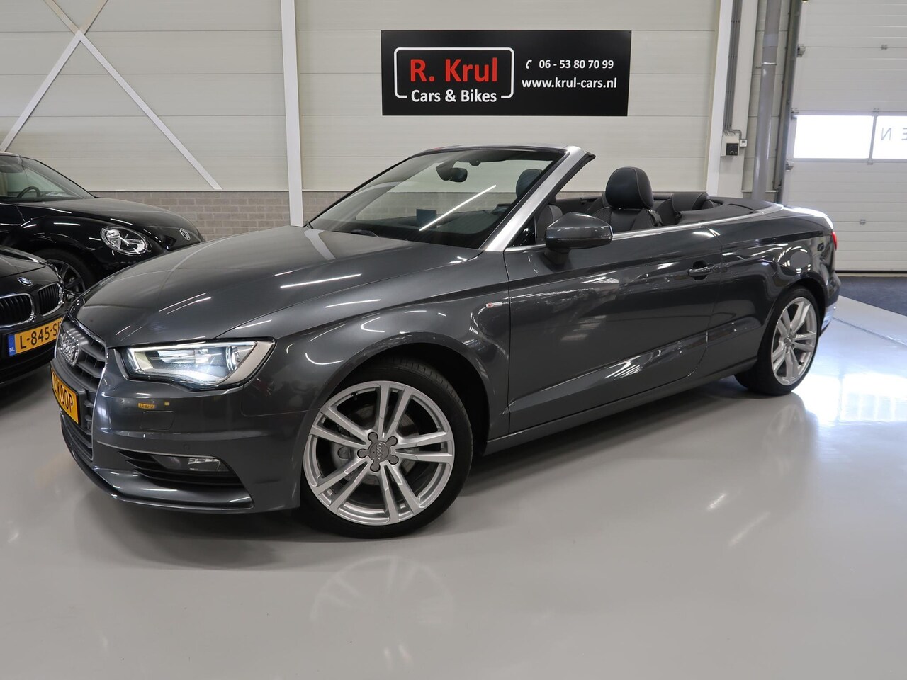 Audi A3 Cabriolet - 1.4 TFSI 2x S-Line Airco-ecc Sportstoelen Half Leer 18 inch Sportvelgen Cruise control Day - AutoWereld.nl