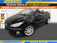 Peugeot 206 CC - 1.6-16V Premium✅Cabrio✅Airco✅Climate Control✅Origineel Nederlands✅Leder Bekleding✅Zwart✅NA