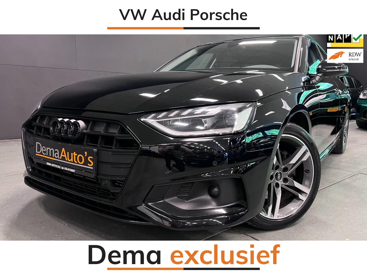 Audi A4 Avant - 35 TFSI SPORT BLACK-LINE NAVI/V-COCKPIT/LED/DAB/CARPLAY/ECC/PDC/CRUISE/// - AutoWereld.nl