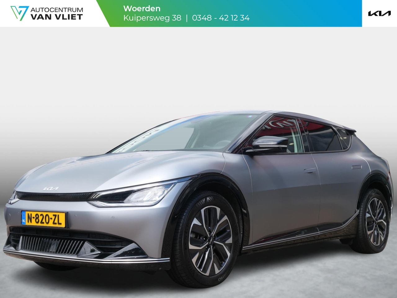 Kia EV6 - Plus 77.4 kWh | LED | Stoel-Stuurverw. en ventilatie | Adapt Cruise | Leder | Navi+Carplay - AutoWereld.nl