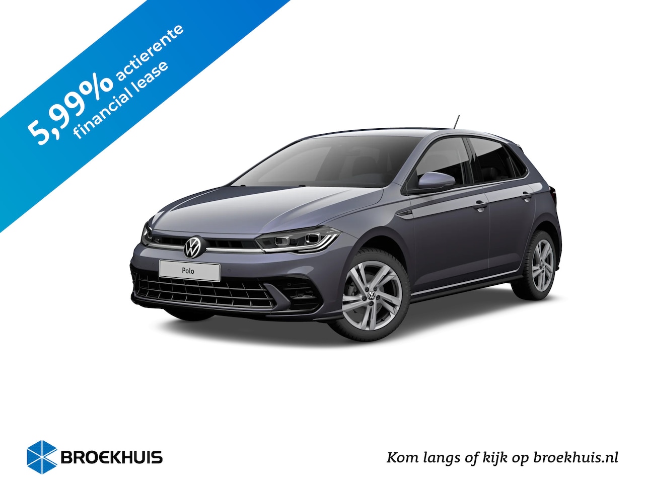 Volkswagen Polo - 1.0 TSI 95 5MT R-Line Business+ Koplampverlichting LED | Diefstalalarm - AutoWereld.nl