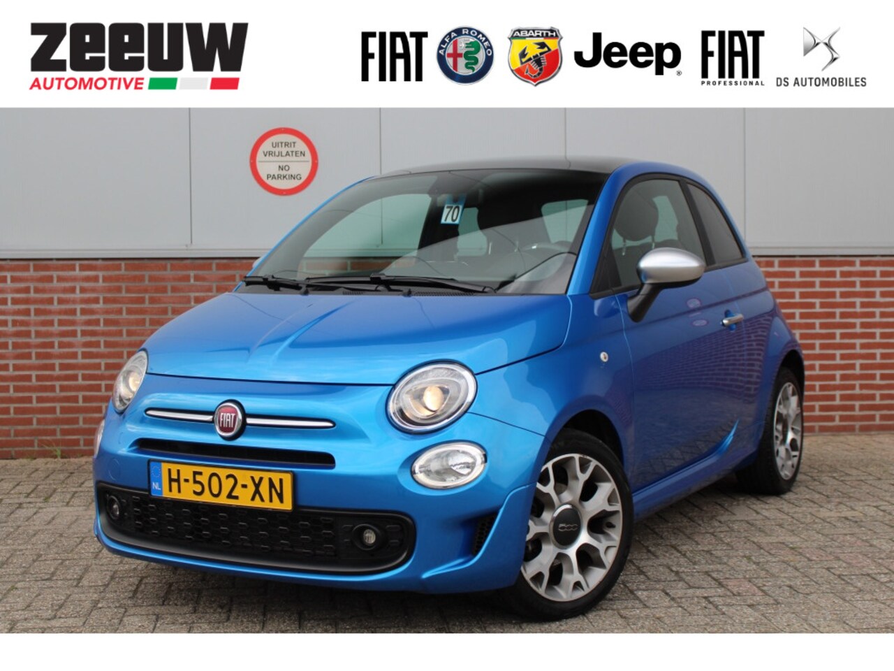 Fiat 500 - 1.0 Hybrid 70 PK Rockstar | Leder | Navi | Carplay | 16" - AutoWereld.nl