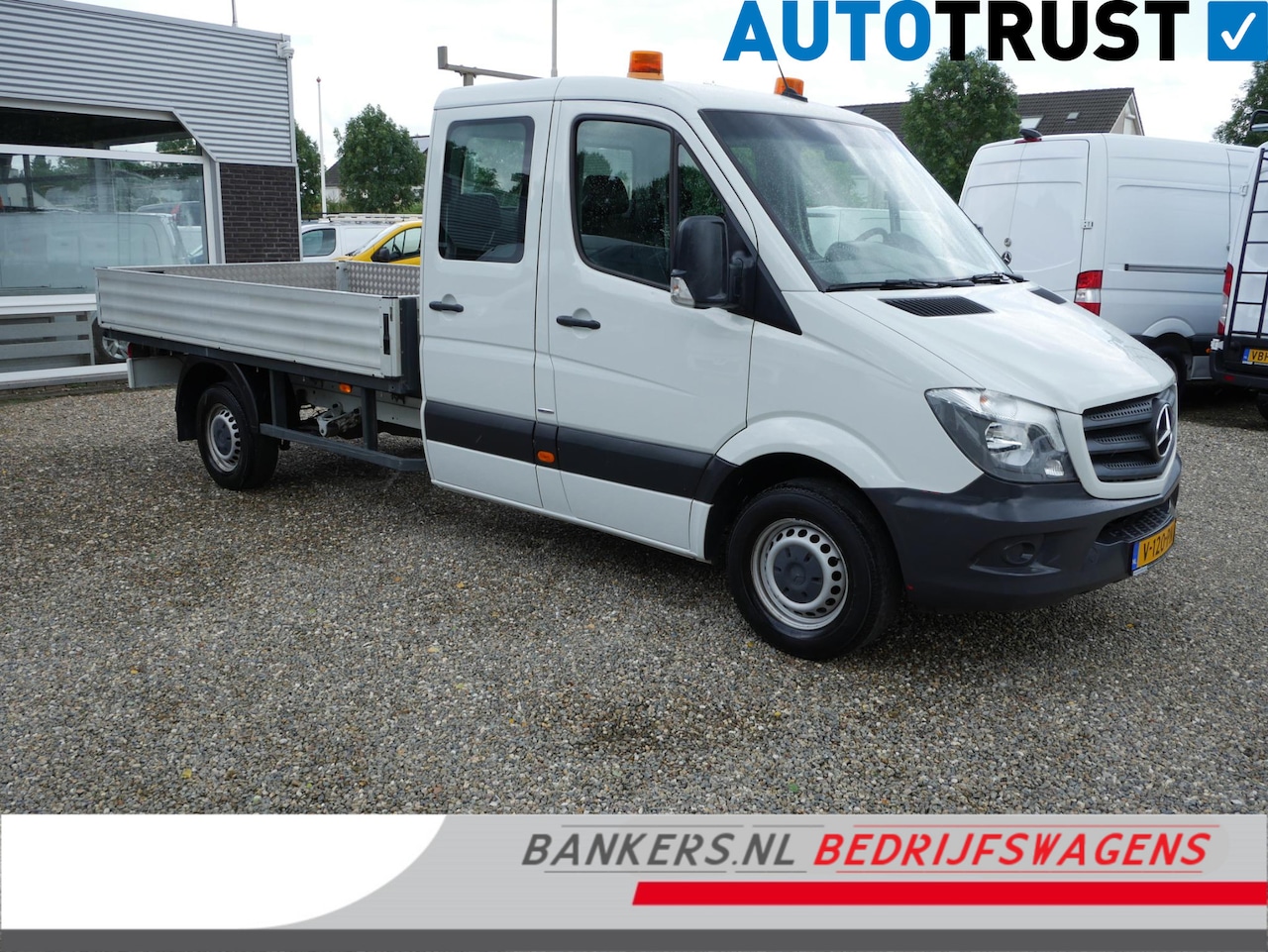 Mercedes-Benz Sprinter - 314 2.2 CDI 140PK, Pickup, Dubbel Cabine, Airco, Automaat, Trekhaak 3.500KG, Open laadbak - AutoWereld.nl