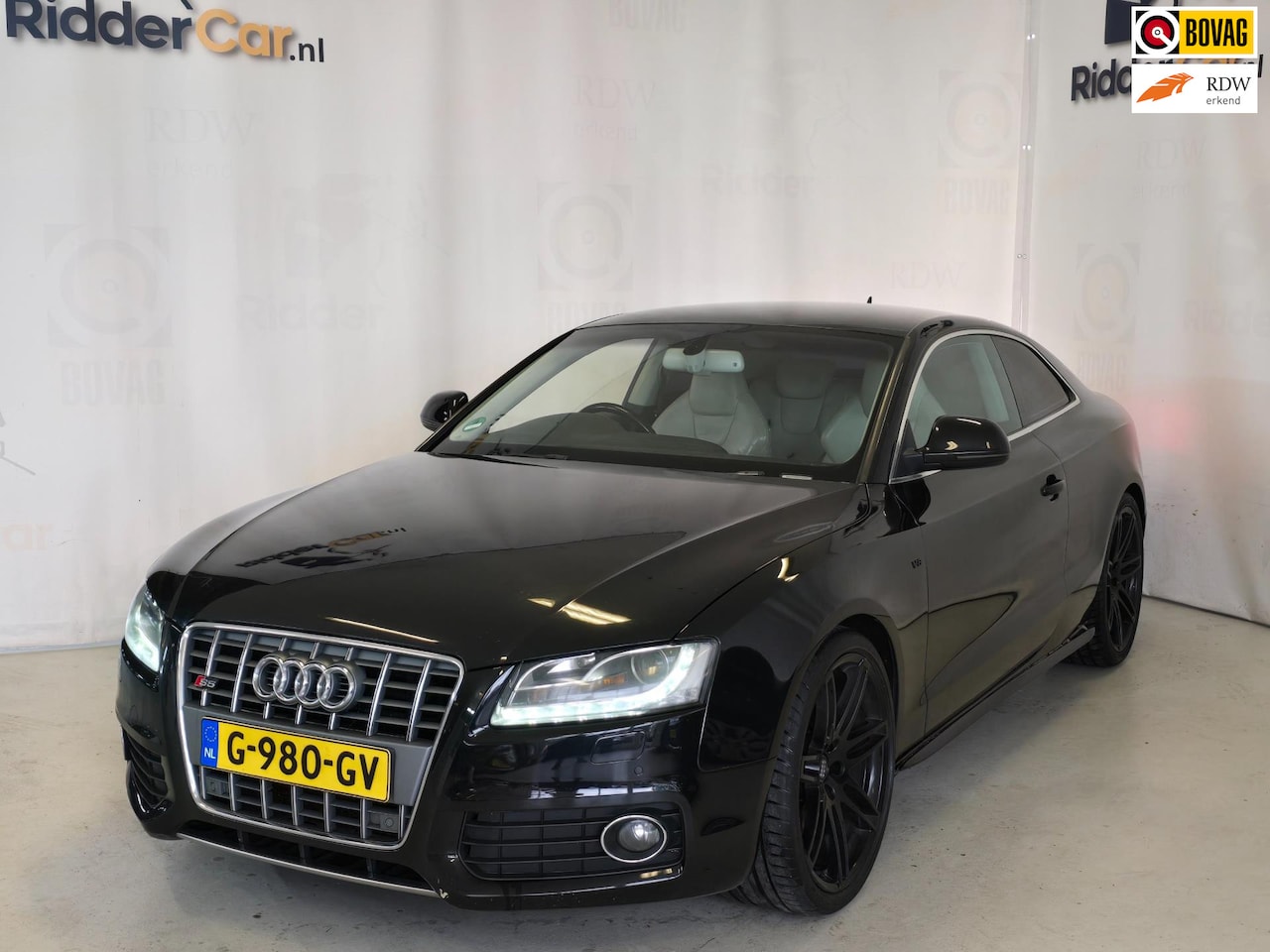 Audi A5 Coupé - 4.2 FSI S5 quattro|SFEERVERLICHTING|PARKCAM/SENS|AIRCO|CRUISE|VELGEN - AutoWereld.nl