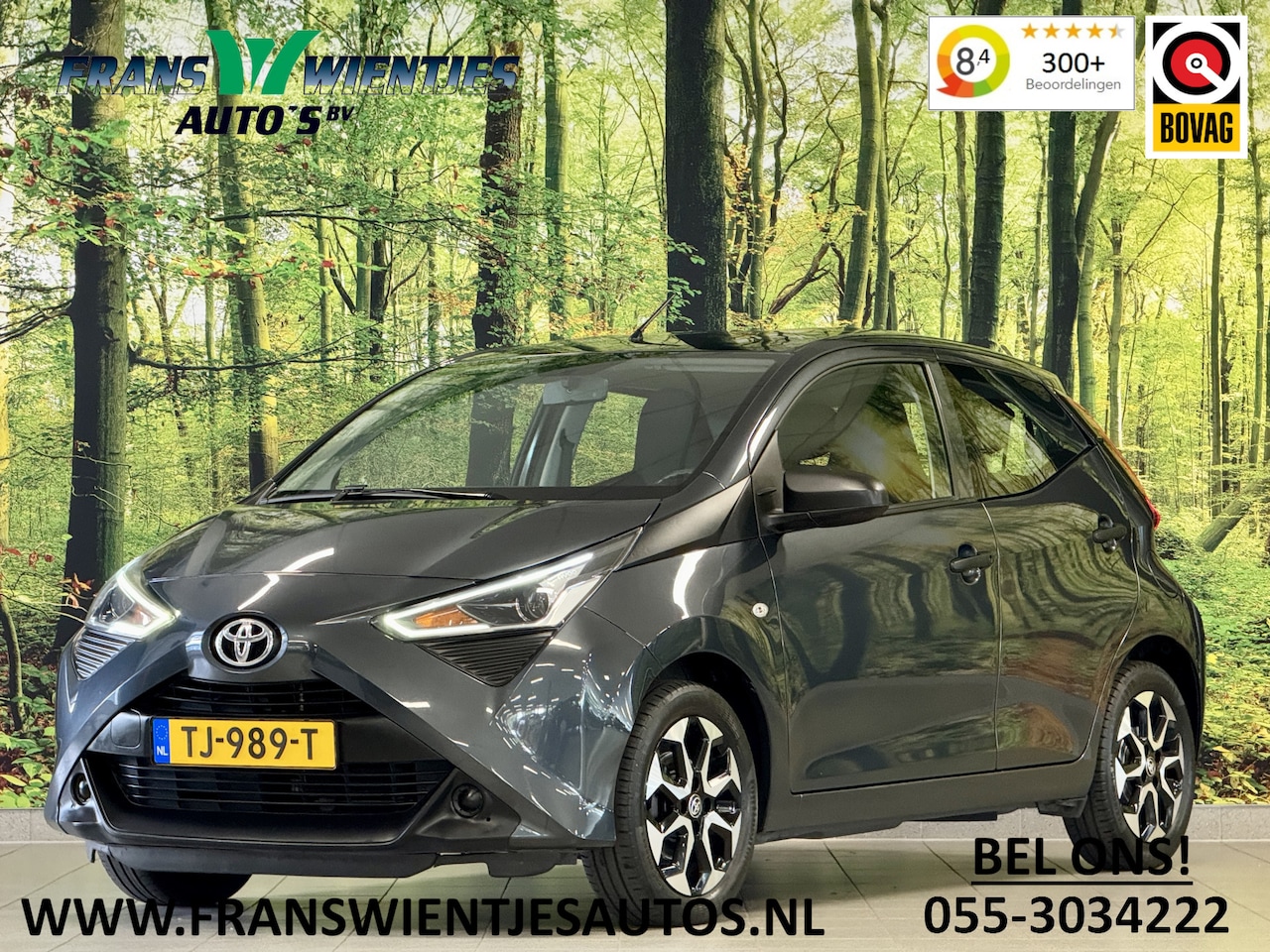 Toyota Aygo - 1.0 VVT-i x-fun | Cruise Control |  Airconditioning | Bluetooth | USB/AUX | Stop&Go | Isof - AutoWereld.nl