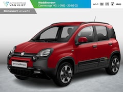 Fiat Panda - Hybrid Pandina | Airco | Cruise | Priv Glass | Dakrails | 15" | PDC | Apple Carply | Rosso