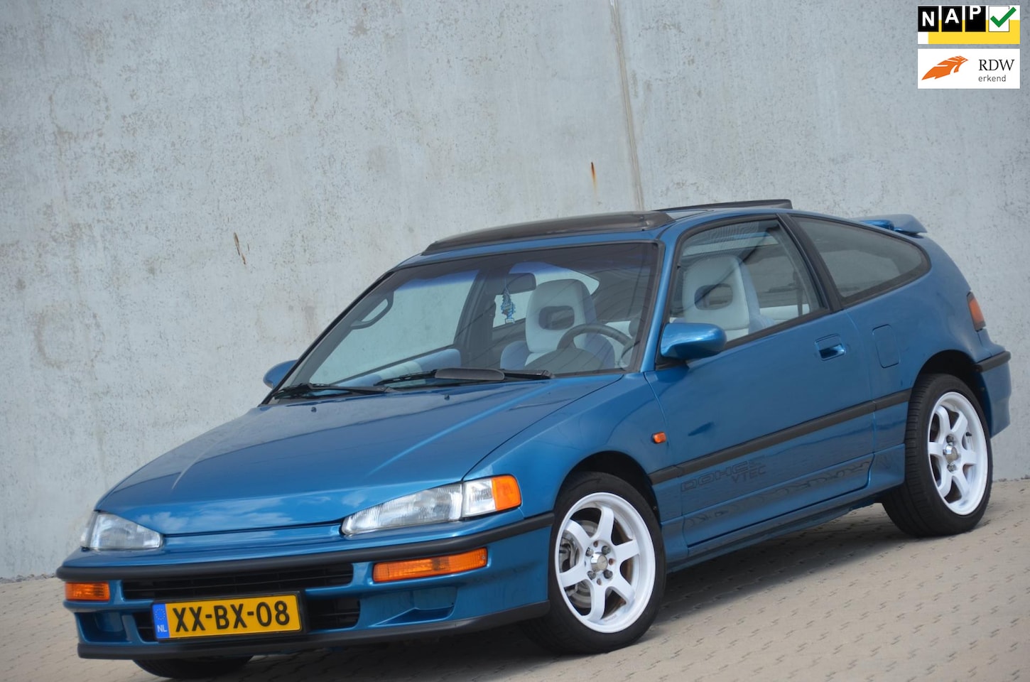 Honda CRX - 1.6i VTEC EE8 Matching nr, APK 06-2026, Roestvrij! - AutoWereld.nl