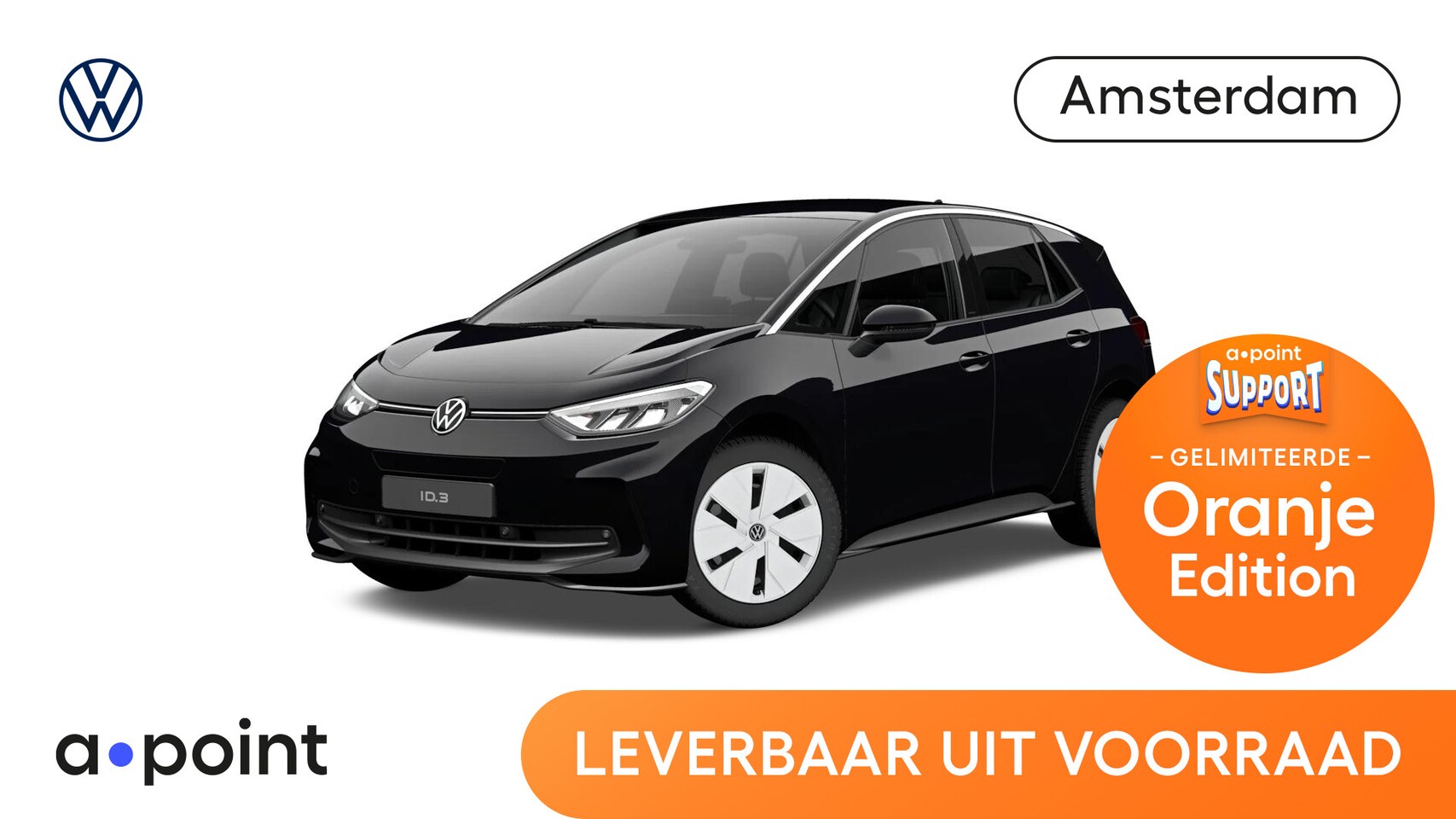 Volkswagen ID.3 - Pure Oranje Edition 52 kWh accu, 125 kW / 170 pk H atchback Elektrische aandrijving - AutoWereld.nl