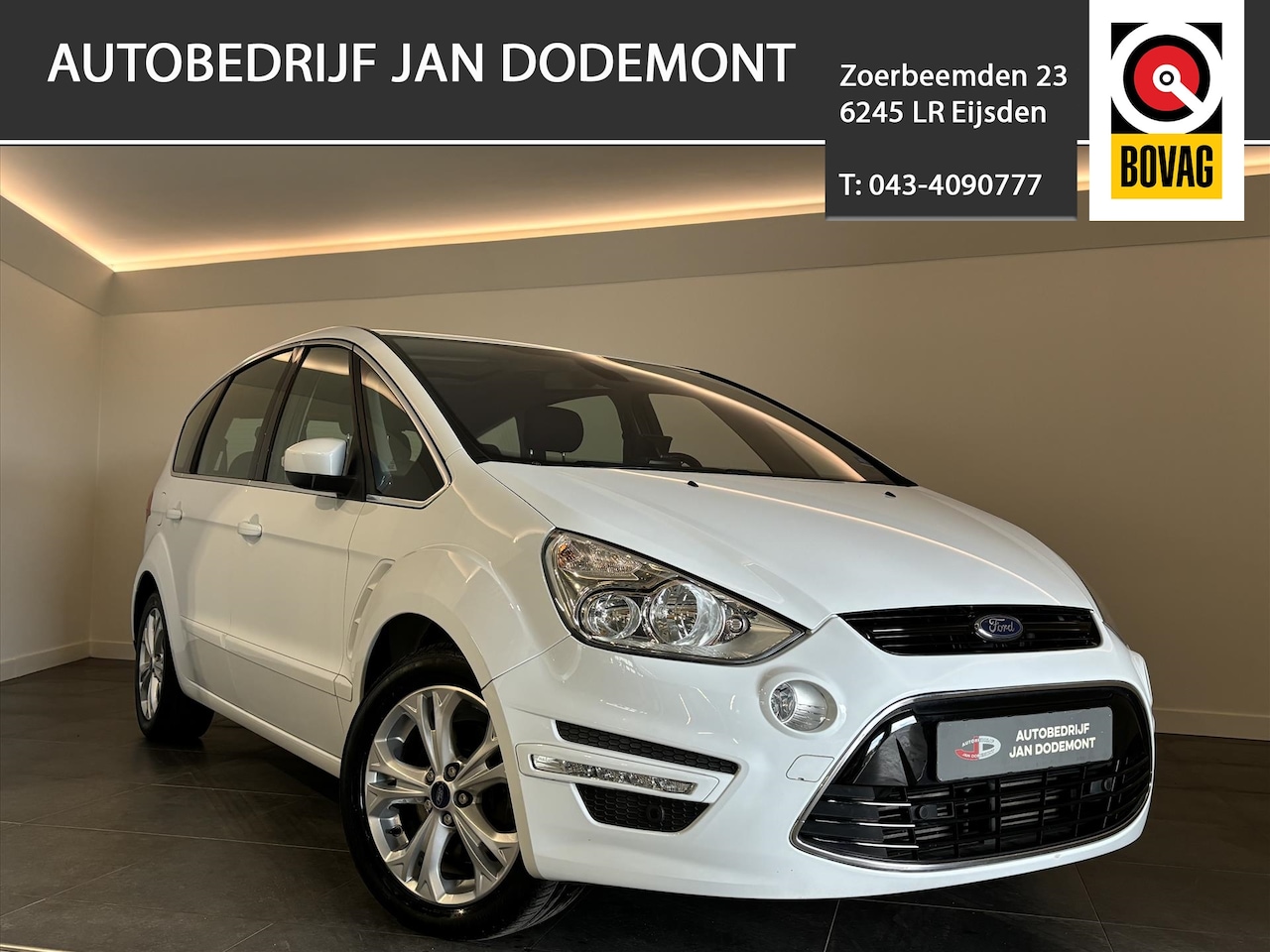 Ford S-Max - 2.0 STCI 203PK POWERSHIFT Automaat / Panoramadak / Trekhaak / Navigatie / 17 Inch LMV - AutoWereld.nl