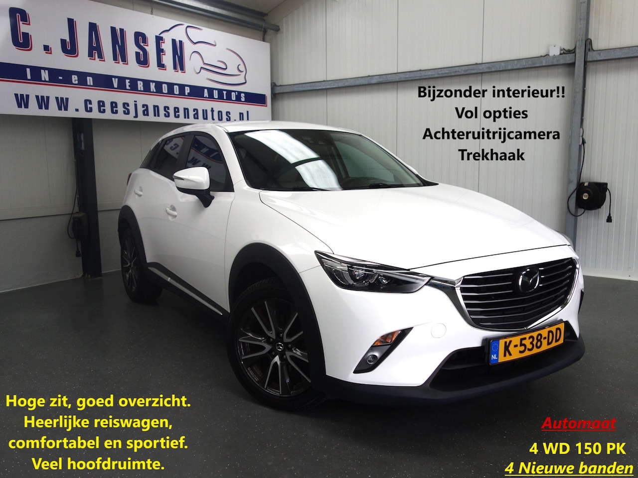 Mazda CX-3 - 2.0 SkyActiv-G 150 GT-M 4WD PARELMOER !! - AutoWereld.nl