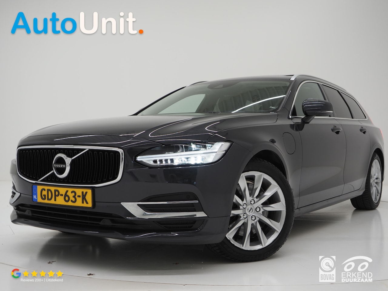 Volvo V90 - 2.0 T8 Twin Engine AWD | Panoramadak | Pilot Assist | Leder | Trekhaak - AutoWereld.nl