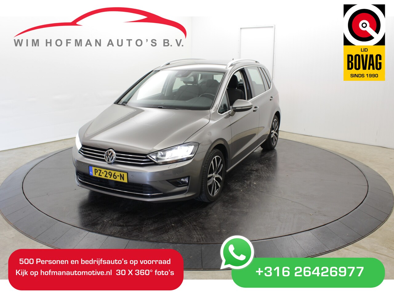 Volkswagen Golf Sportsvan - 1.4 TSI Highline Autom. Trekh 150PK PDC V+A Stoelverw Adapt.cruise Alcantara - AutoWereld.nl