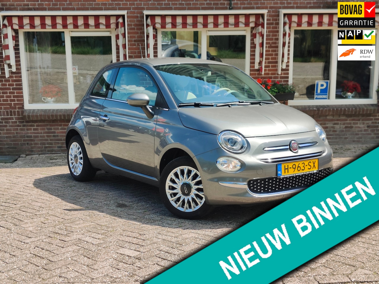 Fiat 500 - 1.2 Lounge Navi Cruise Clima LMV pdc - RIJKLAAR - - AutoWereld.nl