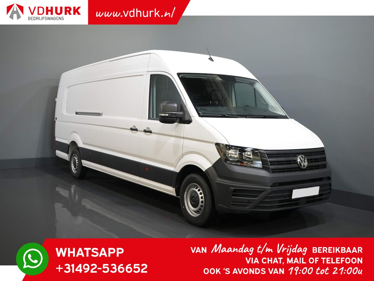 Volkswagen Crafter - 35 2.0 TDI Aut. 180 pk L5H3 Carplay/ Navi/ Gev.Stoel/ Camera/ Cruise/ Stoelverw./ Airco - AutoWereld.nl