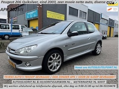 Peugeot 206 - 1.4 Quiksilver , ZEER NETTE COMPLETE AUTO / APK 2025 / WIJ WERKEN UITSLUITEND OP AFSPRAAK