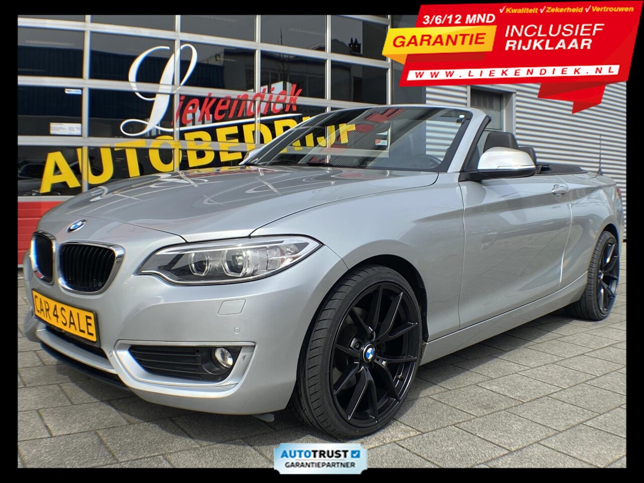 BMW 2-serie Cabrio - 220i Executive - Navigatie I Airco I PDC I 1/2 Leer I "19" Sport velgen & Sport pakket I D - AutoWereld.nl