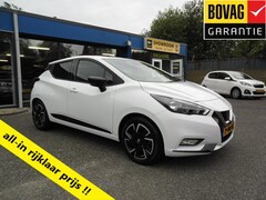 Nissan Micra - 1.0 IG-T 92PK N-DESIGN NAV AIRCO PDC BOSE LED RIJKLAARPRIJS