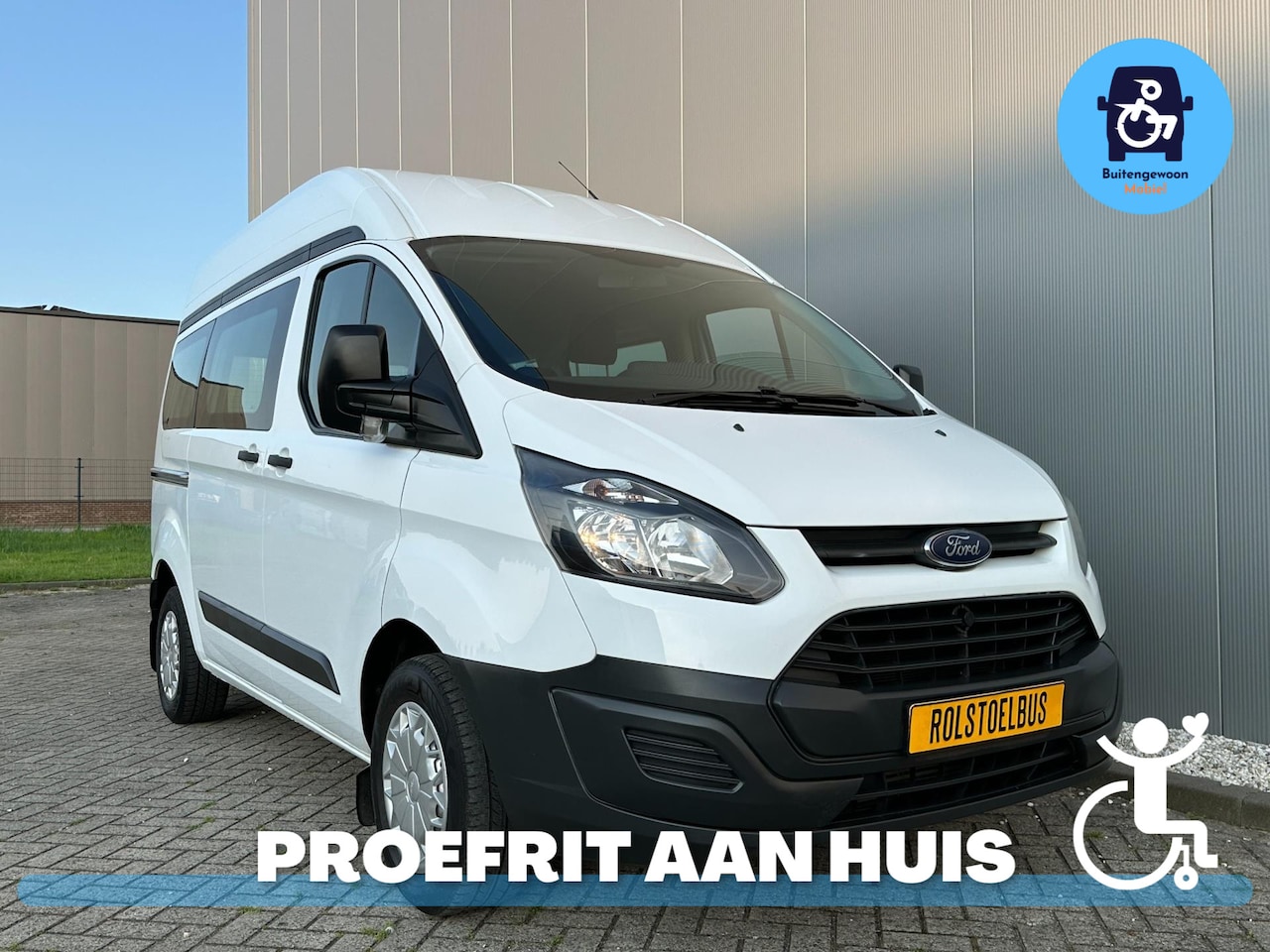 Ford Transit Custom - Rolstoelbus (Airco) Rolstoel Voorin Rolstoel Lift - AutoWereld.nl