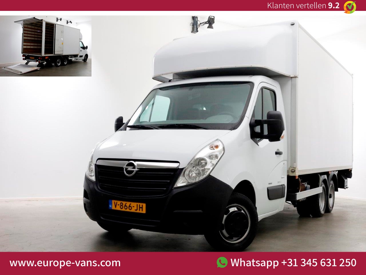 Opel Movano Combi - 2.3 CDTI 165pk E6 BE-Combi Clixtar Bakwagen met laadklep L475 2330kg laadverm. 09-2017 - AutoWereld.nl