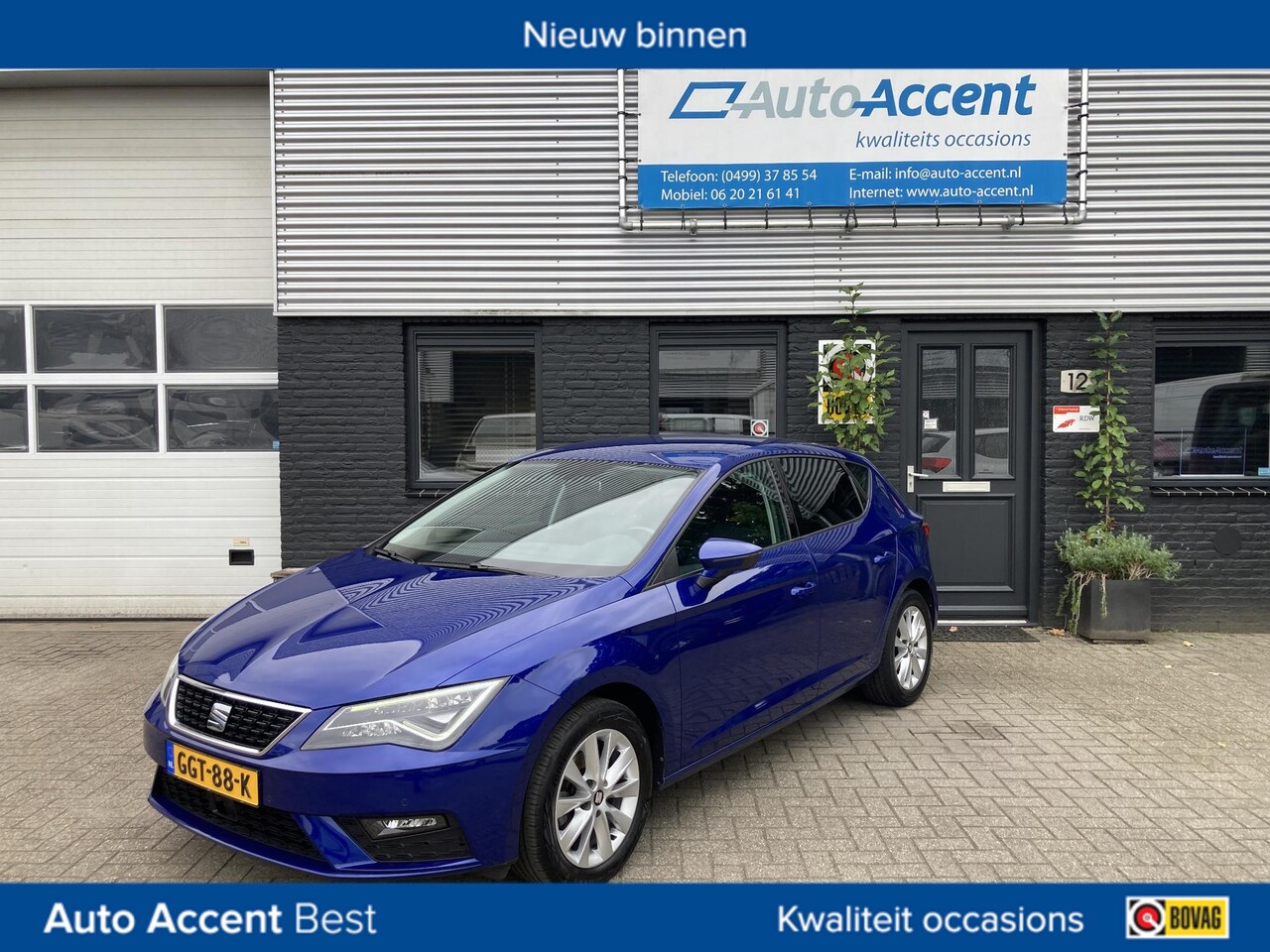 Seat Leon - 1.0 EcoTSI Style Business Intense Navi/Carplay/LMV/50dkm... - AutoWereld.nl