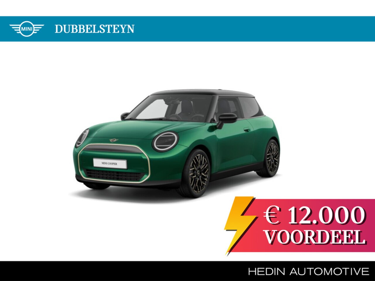 MINI Cooper - 3-deurs E Favoured 40,7 kWh Pakket M | 18 inch Night Flash Spoke 2-tone - AutoWereld.nl