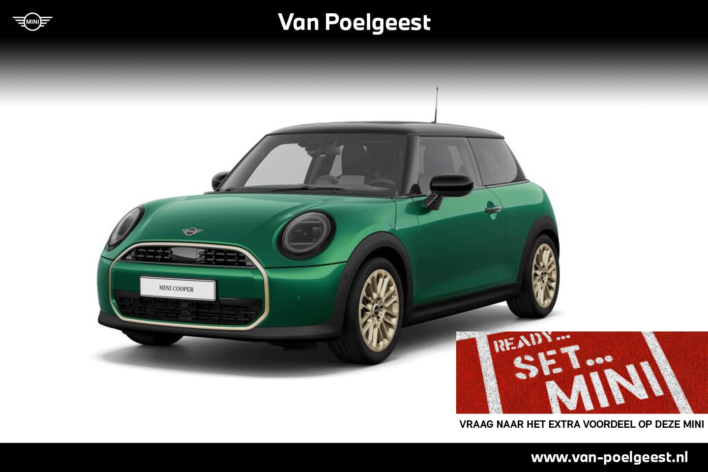 MINI Cooper - 1.5 Cooper C Favoured | Pakket M | Dak en spiegelkappen in Jetblack - AutoWereld.nl