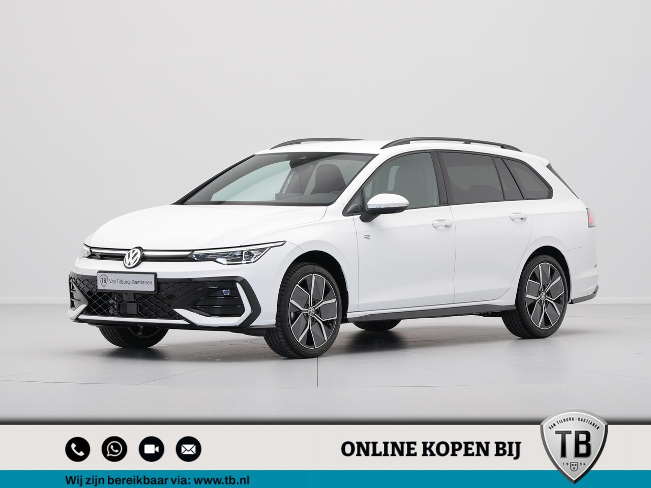 Volkswagen Golf Variant - 1.5 eTSI 116 7DSG R-Line Edition Automaat | Zijruiten achter en achterruit getint 65% lich - AutoWereld.nl