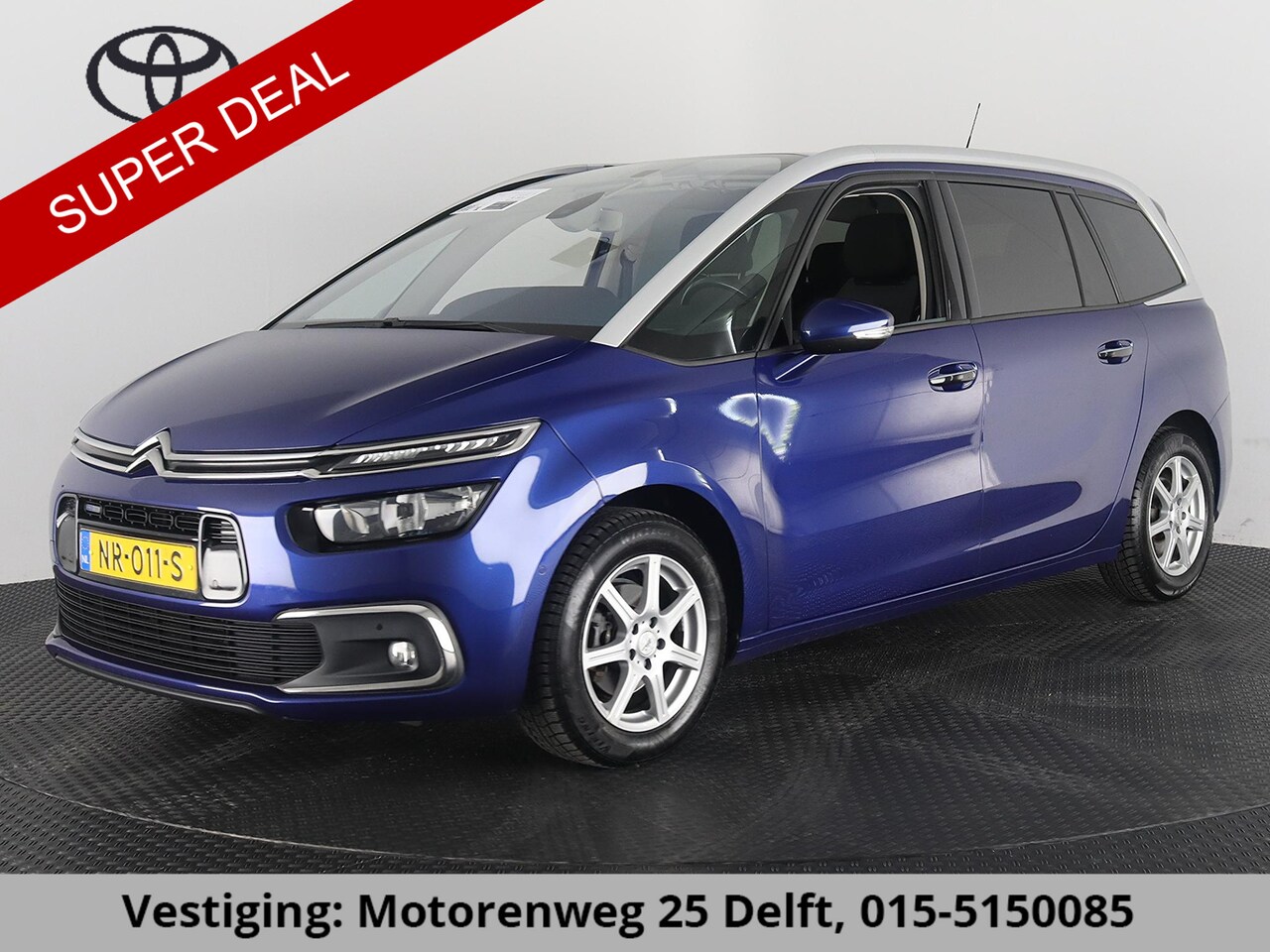 Citroën Grand C4 Picasso - 1.2 130 PK BUSINESS 7 ZITS 100% OH .TOT 5 JR GARANTIE Cruise control. Camera. Trekhaak. Au - AutoWereld.nl