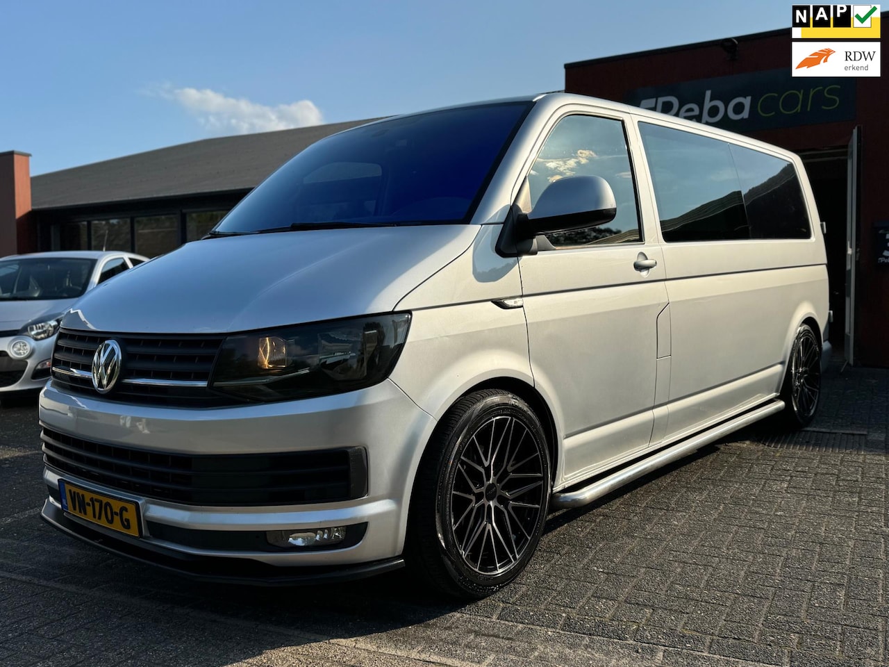 Volkswagen Transporter Caravelle - 2.0 TDI L2H1 DC Highline*6 Persoons*Gechipt 185PK*Marge*DSG*T6*Navigatie. - AutoWereld.nl