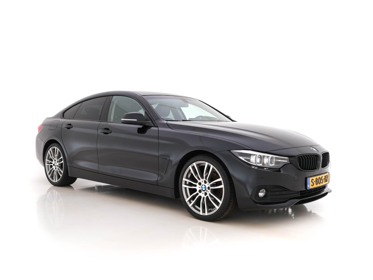 BMW 4-serie Gran Coupé - 418d High Executive *VOLLEDER | LED-LIGHTS | NAVI-FULLMAP | ECC | PDC | CRUISE | SPORT-SEA - AutoWereld.nl