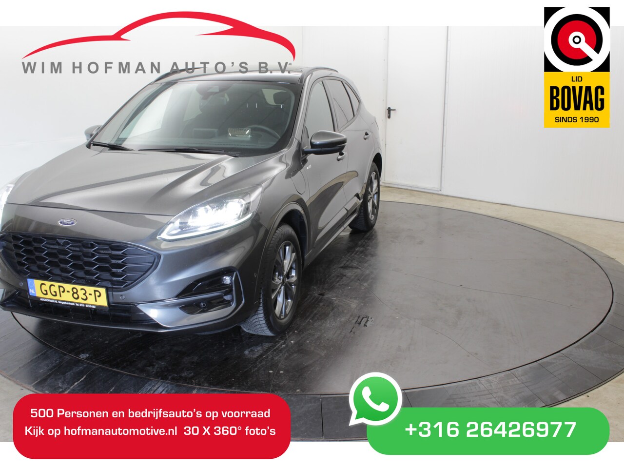 Ford Kuga - 2.5 PHEV ST-Line X Panodak Camera EL a Klep Head-Up Winterpack - AutoWereld.nl