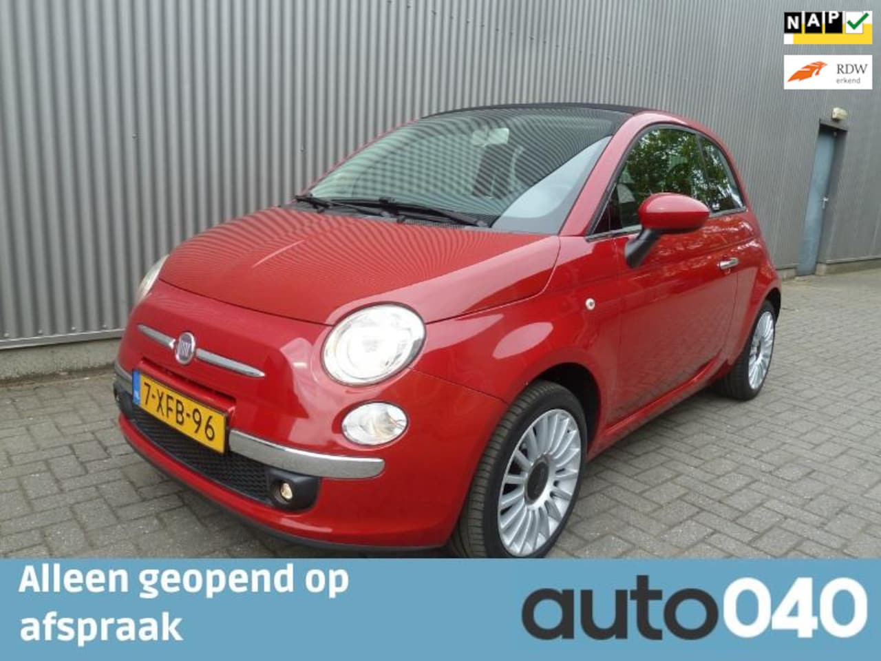 Fiat 500 C - 1.4 Lounge/Cabrio/Airco/lmv/Parkeersensoren - AutoWereld.nl