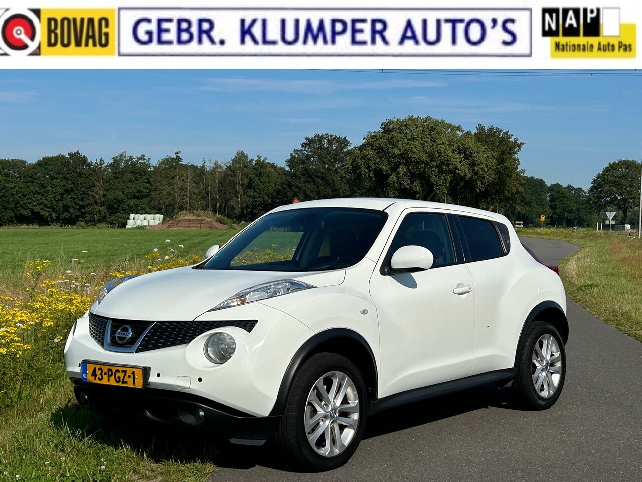 Nissan Juke - 1.6 DIG-T Acenta Leer, Navi, Cruise, ECC, Trekhaak, NL-Auto - AutoWereld.nl