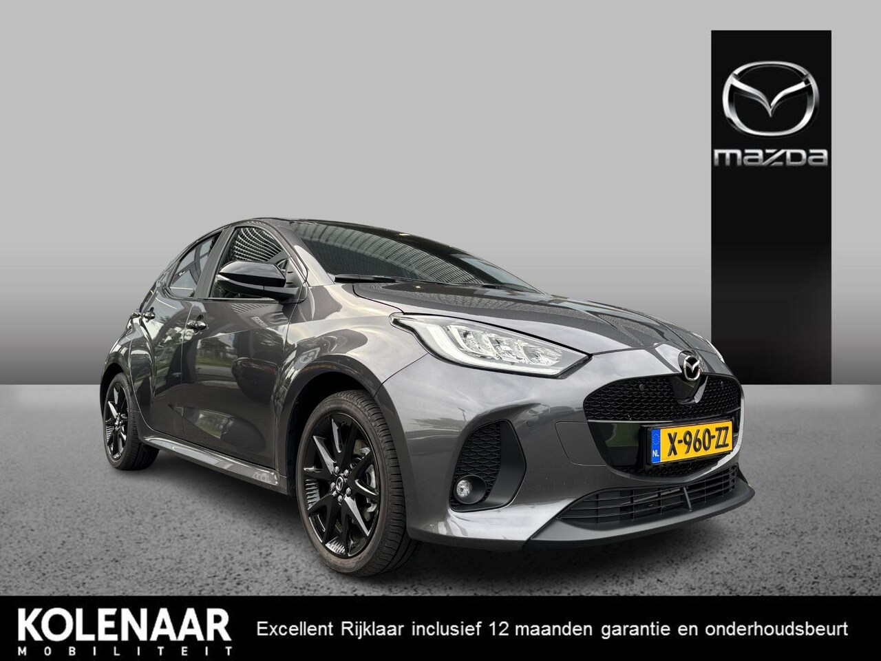 Mazda 2 Hybrid - VVT-i 116 CVT FWD Homura Plus /Navi/ECC/Pano/Keyless/Head-up/17 inch LMV Black - AutoWereld.nl