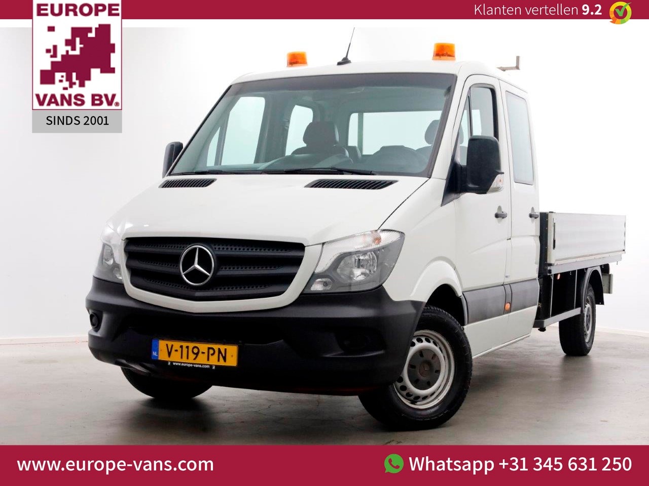 Mercedes-Benz Sprinter - 314 CDI 143pk E6 7G Automaat Open Laadbak D.C. Trekhaak 3500kg 06-2018 - AutoWereld.nl