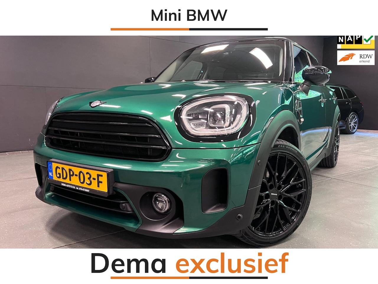 MINI Countryman - 1.5 One COOPER 19''BLACK-LINE V-COCKPIT/NAVI/LED/DAB/CARPLAY/ECC/PDC/CAM// - AutoWereld.nl