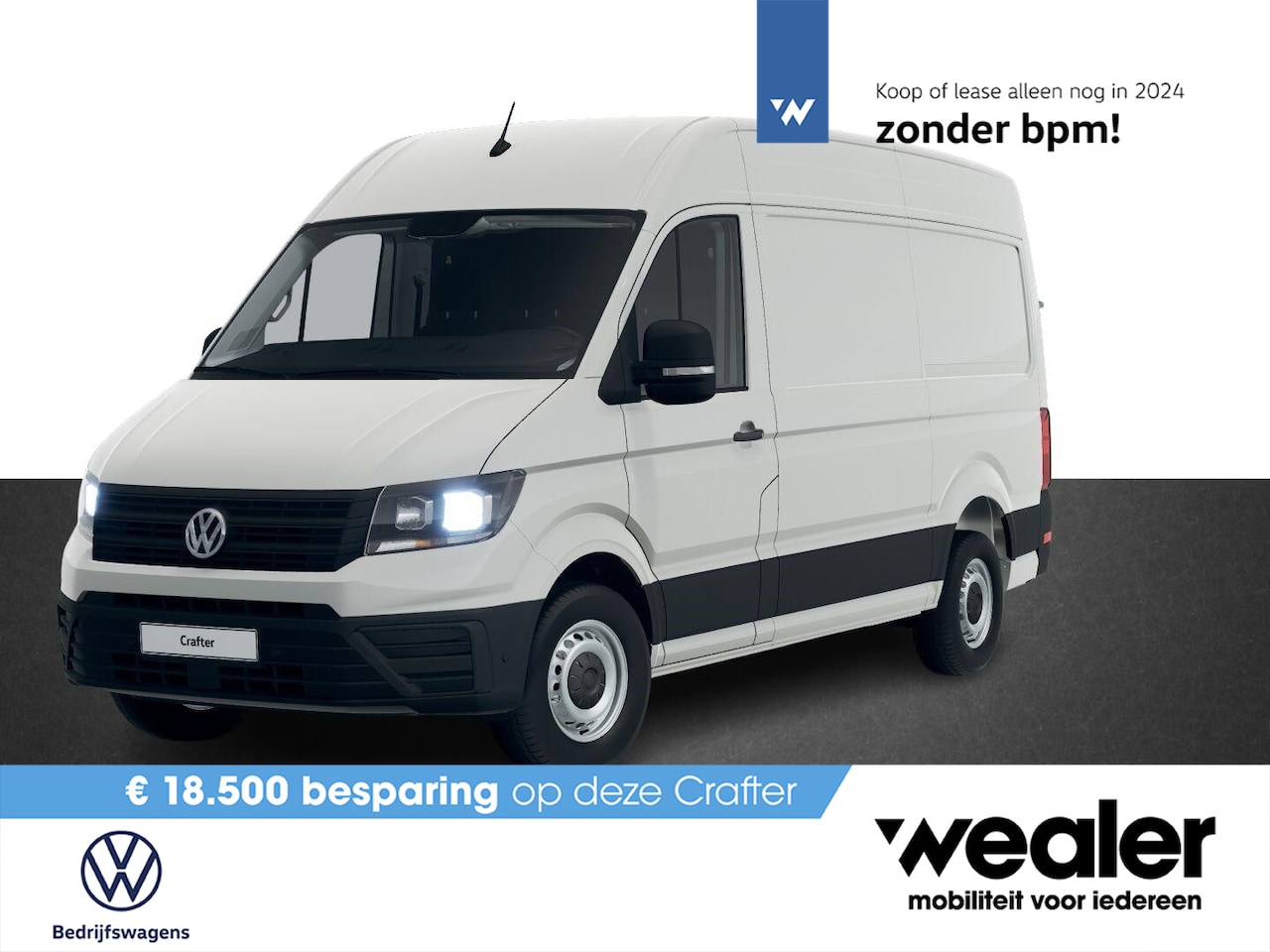 Volkswagen Crafter - Bedrijfswagens Trendline L3 2.0 TDI EU6 103 kW (140 pk) GVW 3.0T WB 3640 MM 6 versn. Hand - AutoWereld.nl