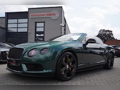 Bentley Continental GTC - 4.0 V8S | Luxe leder met ruitmotief | LED | Billionaire green | UNIEKE auto | Gele Stiksel