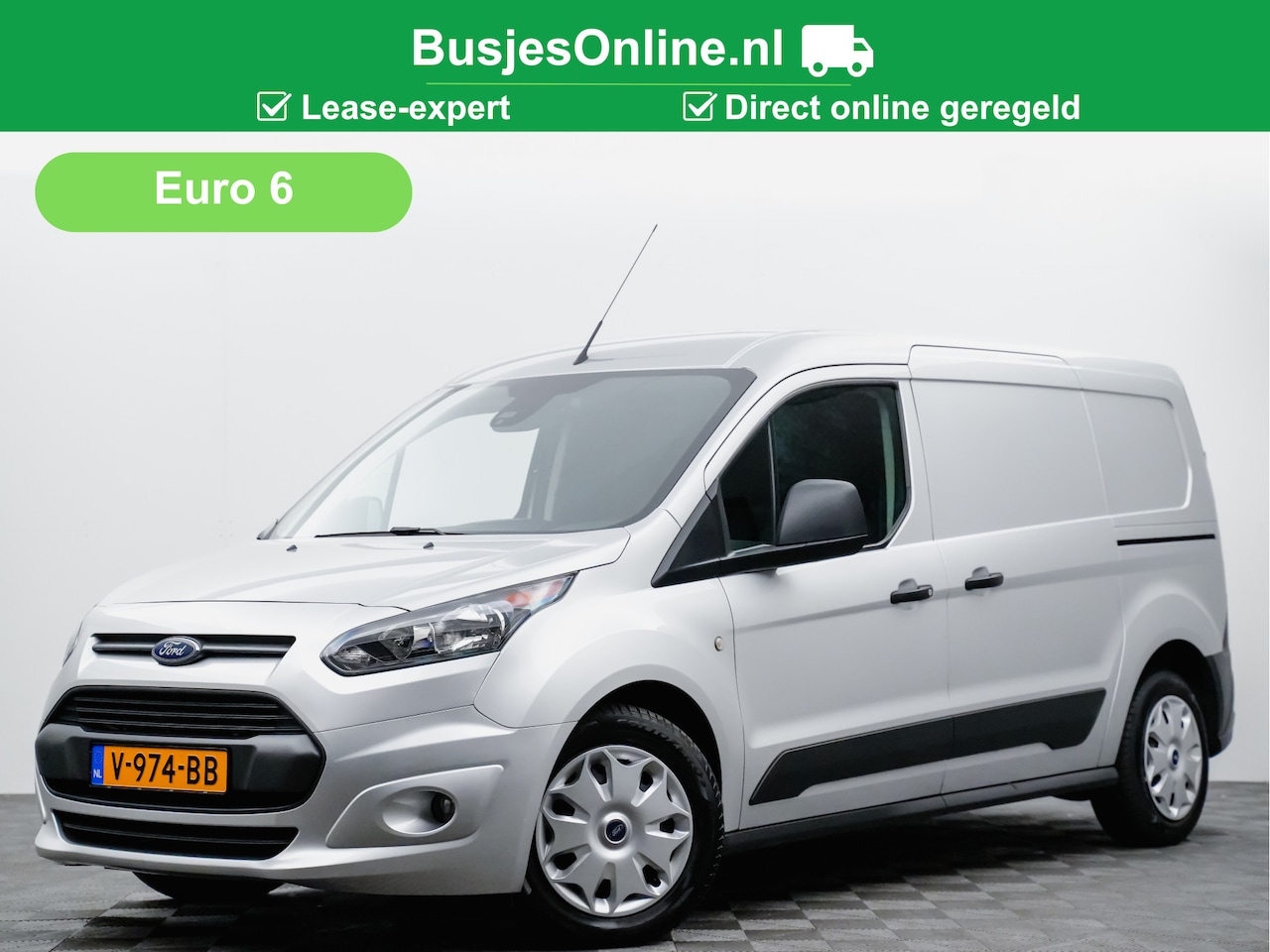 Ford Transit Connect - 1.5 TDCI Lang ✅LEASE € 159,- pm 2x schuifdeur EURO 6 (camera,navi,cruise,voorruitverwarmin - AutoWereld.nl