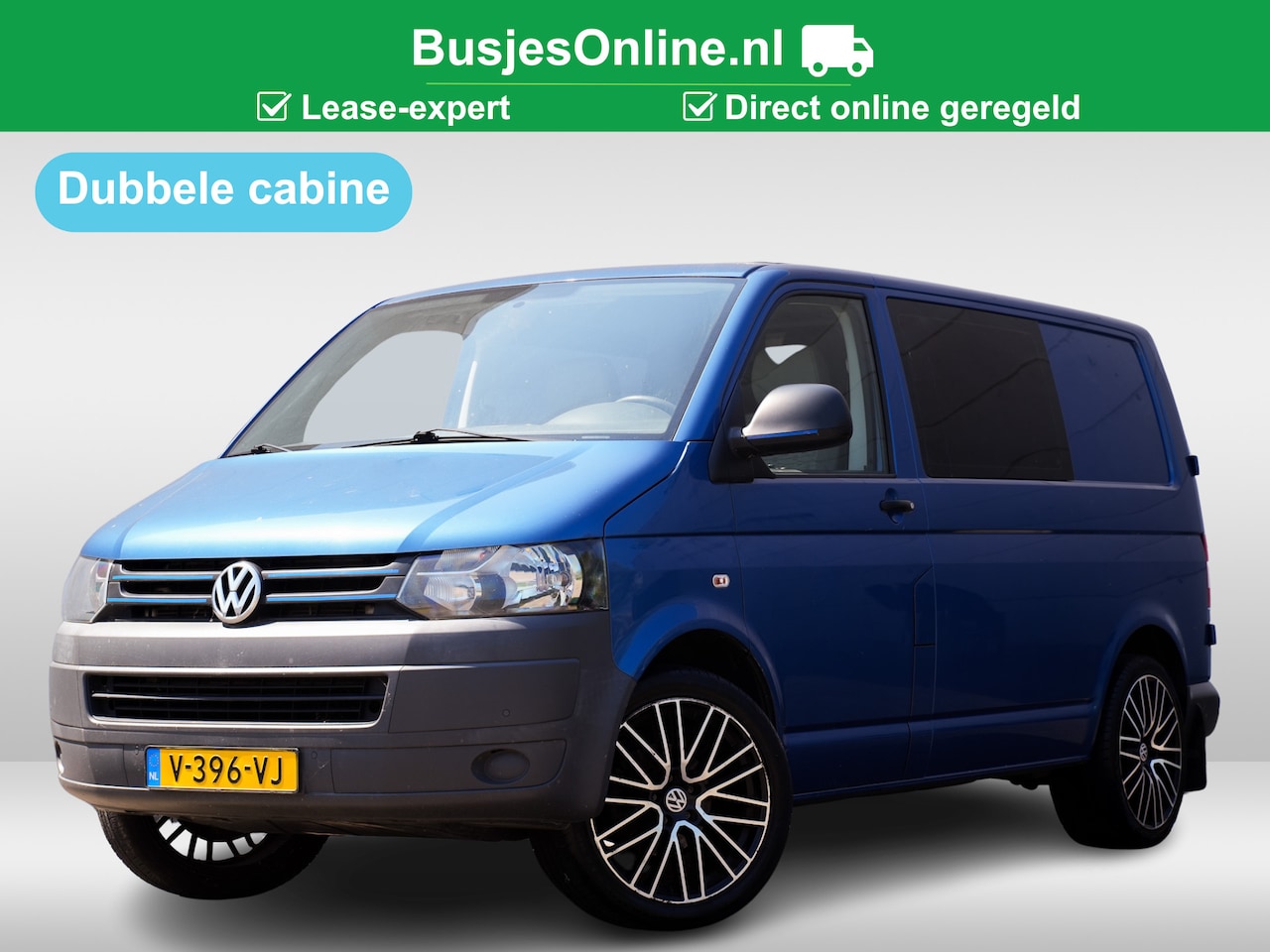 Volkswagen Transporter - 2.0 TDI ✅LEASE € 189,- pm Dubbele Cabine Comfortline (navi,clima,cruise,lmv) - AutoWereld.nl