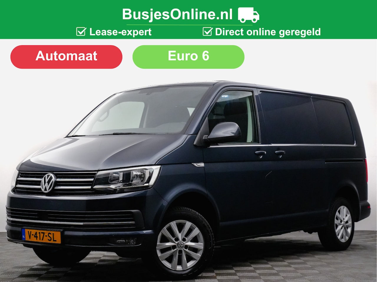 Volkswagen Transporter - 2.0 TDI 150pk ✅LEASE € 329,- pm DSG/Aut Highline EURO 6 (leer,2x schuifdeur,dab,navi,xenon - AutoWereld.nl