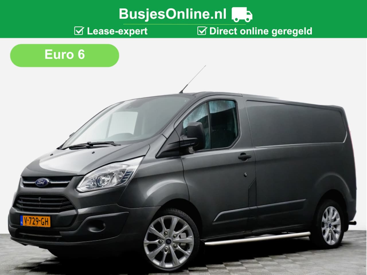 Ford Transit Custom - 270 2.0 TDCI 125pk ✅LEASE € 249,- pm Titanium EURO6 (camera,clima,cruise,sidebars) - AutoWereld.nl