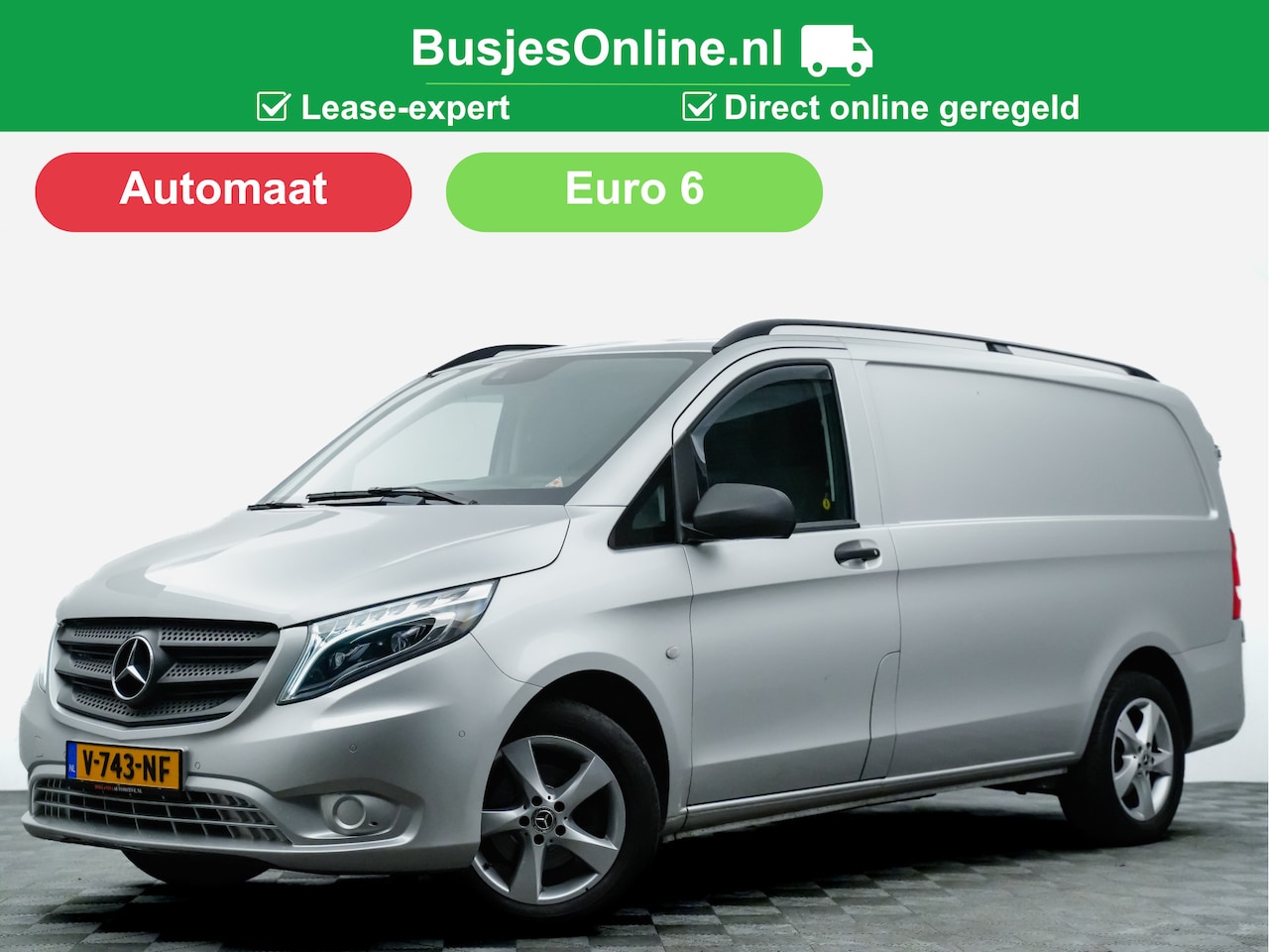 Mercedes-Benz Vito - 114 CDI Aut ✅LEASE € 399,- pm Lang AMG-Line (navi,clima,camera,xenon,led,cruise) - AutoWereld.nl