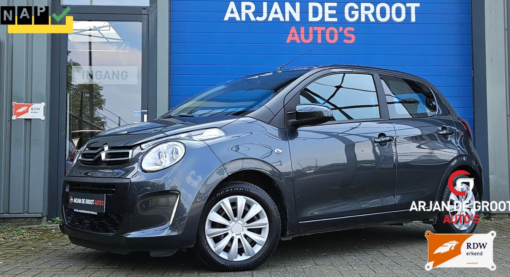 Citroën C1 - 1.0 AUTOMAAT 5Drs Airco Elec pakket Bleutooth - AutoWereld.nl