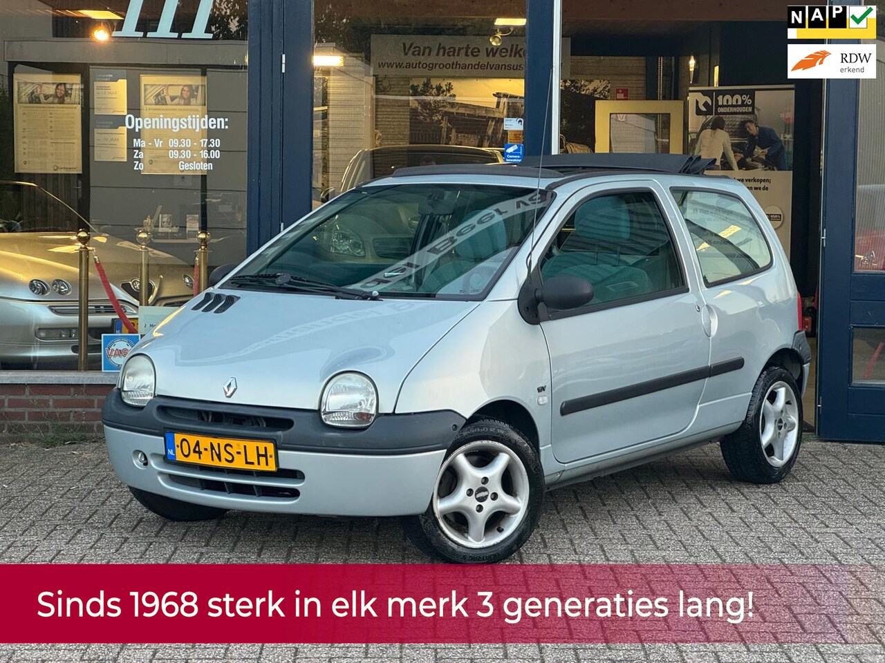 Renault Twingo - 1.2-16V Lazuli Open Air! Vouwdak l Stuurbekrachtiging l Elek ramen l LM velgen l NL AUTO N - AutoWereld.nl