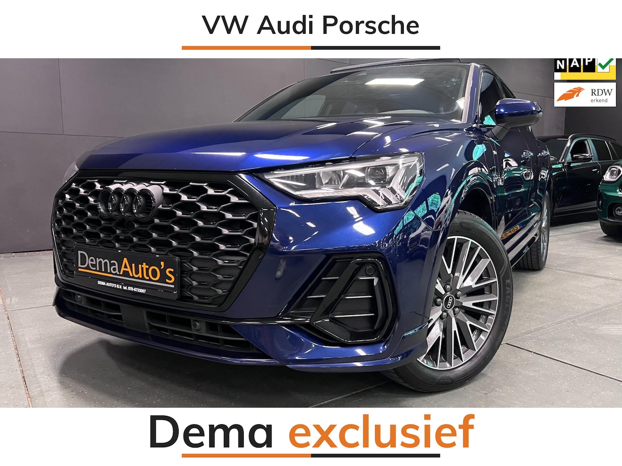 Audi Q3 Sportback - 45 TFSI e S Edition BLACK-LINE PANO/V-COCKPIT/NAVI/DAB/LED/// - AutoWereld.nl