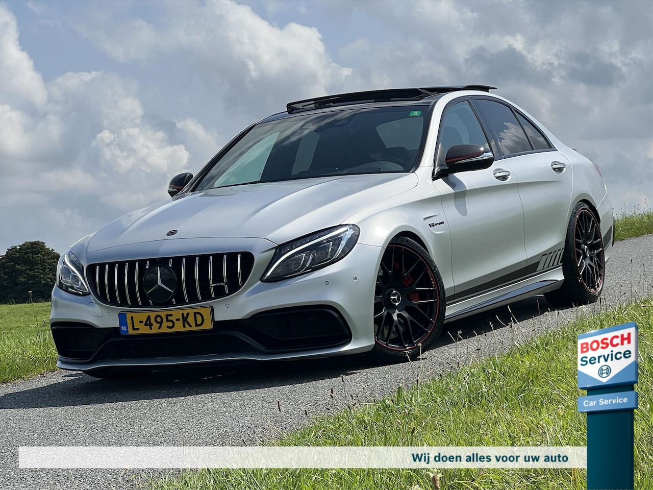 Mercedes-Benz C-klasse - C63 S AMG 600PK Edition1 / Pano / Downpipes / Head-up / Schaal stoelen / Burmester / 360º - AutoWereld.nl