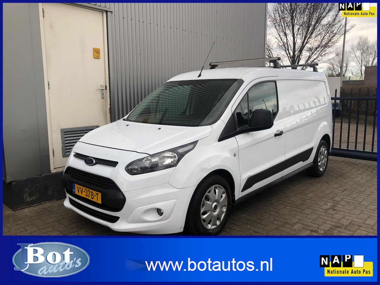 Ford Transit Connect - 1.6 TDCI L2 / VERLENGD / AIRCO / 3-PERSOONS / TREKHAAK / SCHUIFDEUR / NL-AUTO - AutoWereld.nl